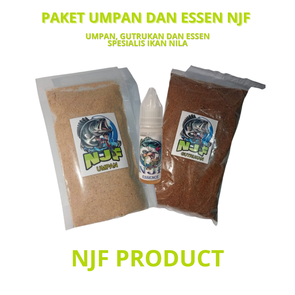 NJF Paket Umpan dan Essen Spesialis Ikan Nila, PAKET UMPAN IKAN NILA
