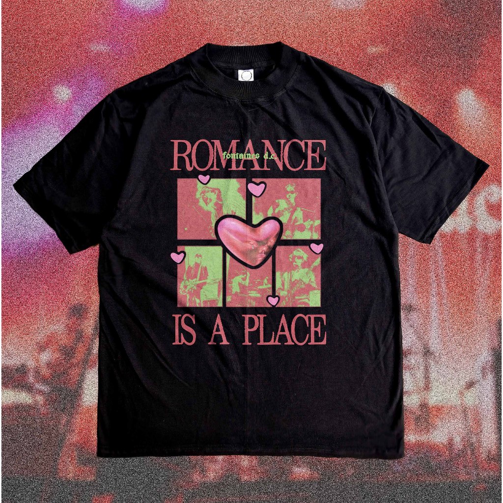 Fontaines DC Heavyweight 16s - Kaos Band Fontaines DC Romance Cotton Combed Bootleg 3