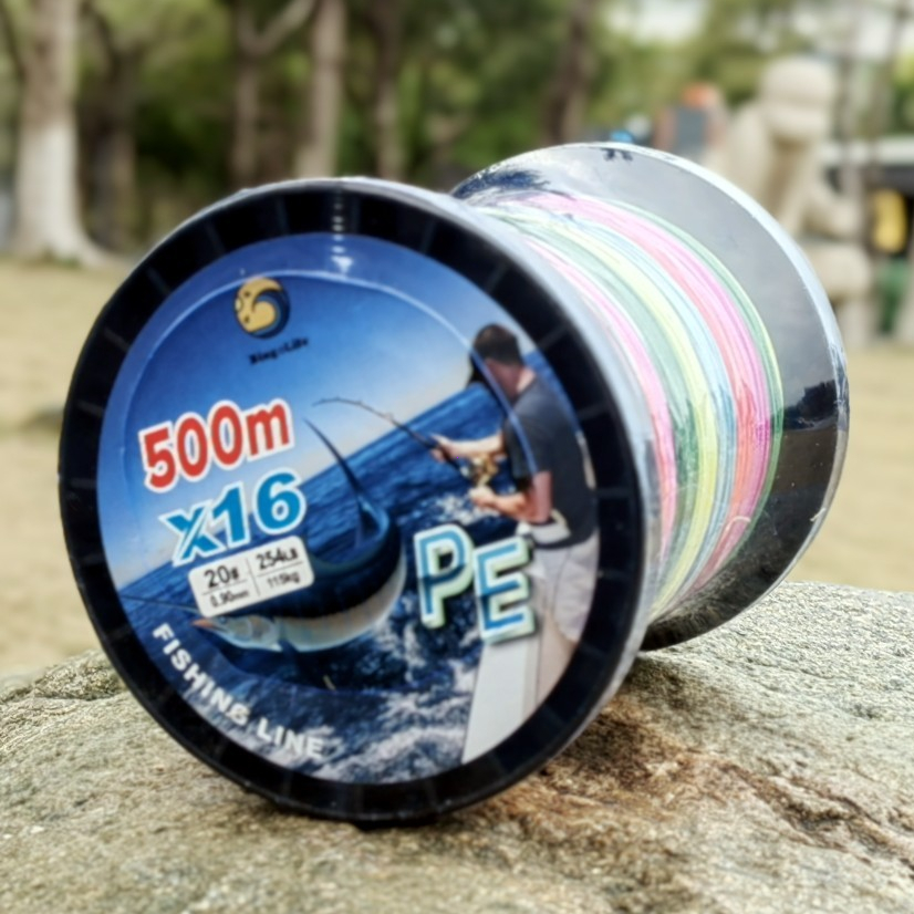 Senar PE X16 0.6mm 74kg Memancing Perahu 10# 163lb Senar Pancing 500m Memancing Di Laut