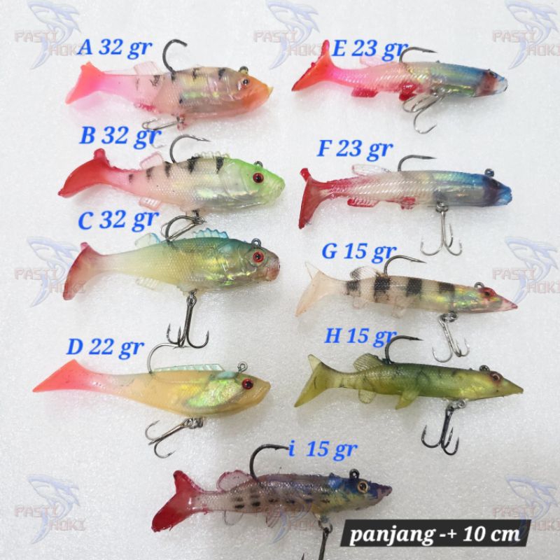 soft lure treble hook