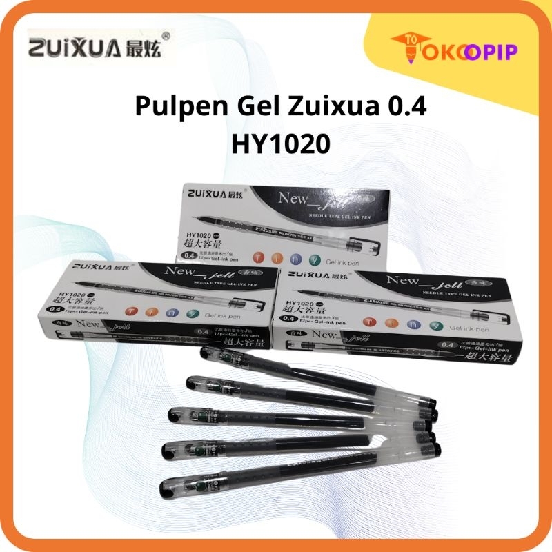 

Pulpen Gel Zuixua New 0.4mm HY 1020 (Pack) Asli Original