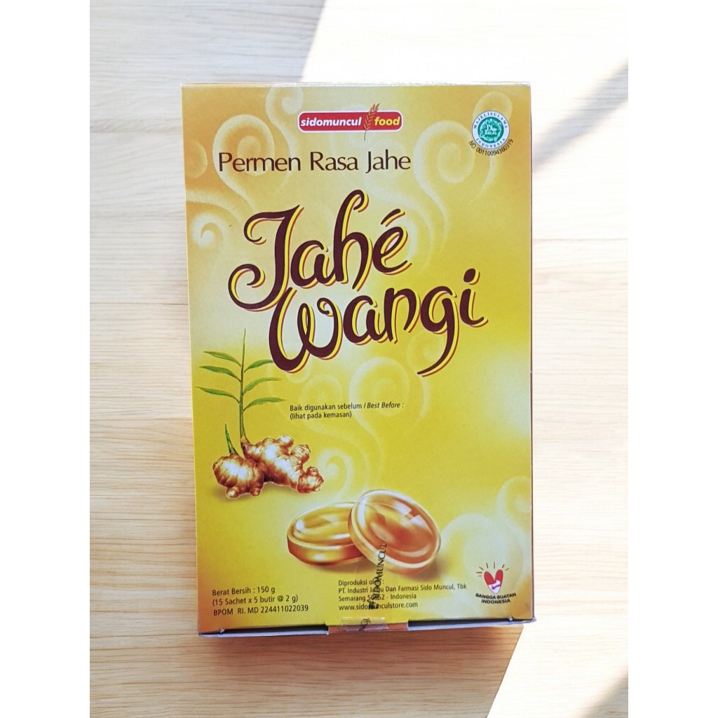

Permen rasa jahe wangi isi [ 15 sachet x 5 butir @ 2 g ]
