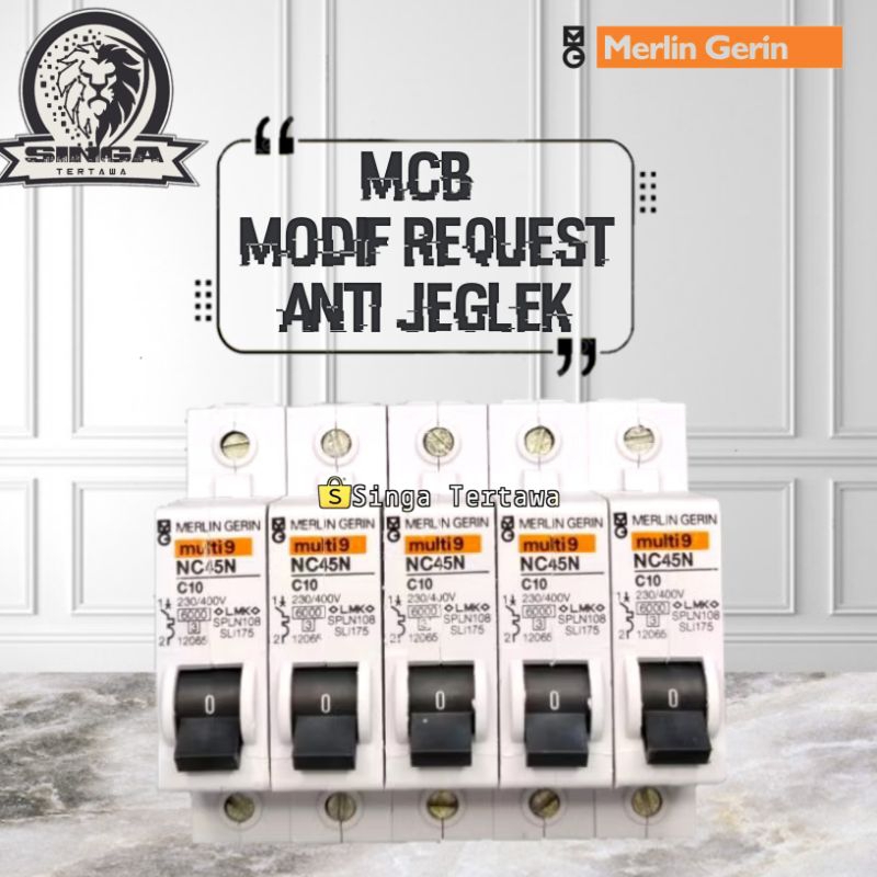 MCB Merlin Gerin 1Phase 2A Sampai 63A