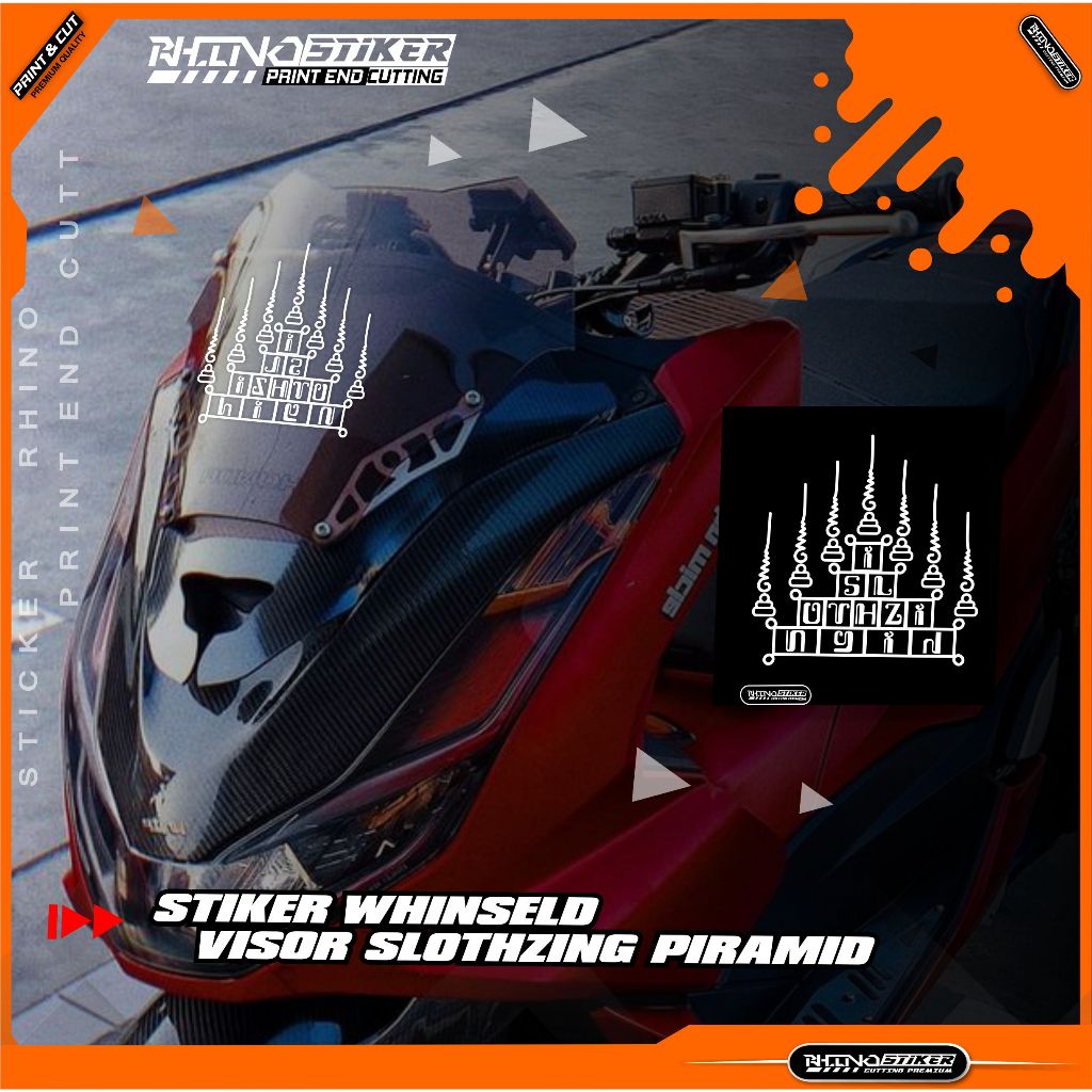 Stiker Pcx Nmax Adv Slothzing indonesia Piramid Stiker Cutting wildsid stiker Visor Motor Pcx NMax A
