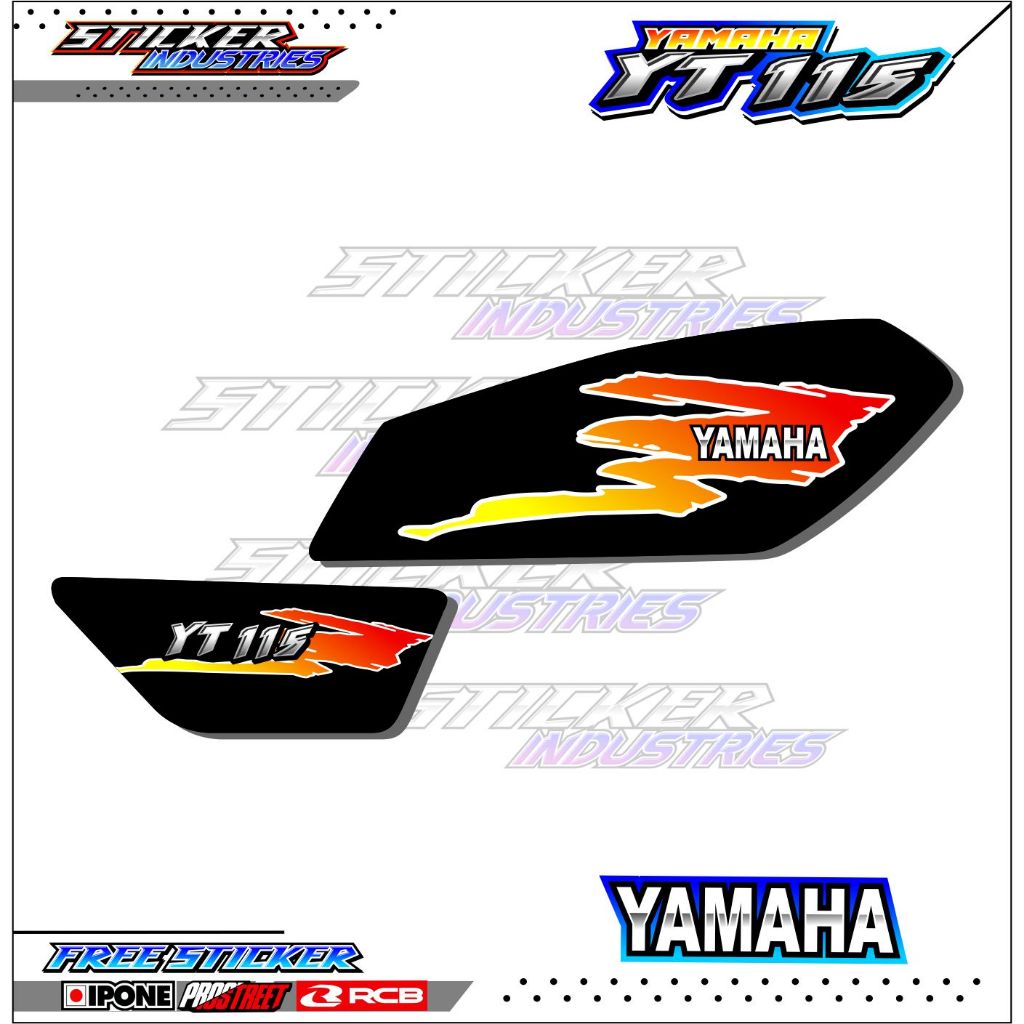 STRIPING VARIASI YAMAHA YT 115 RACING STYLE / STICKER LIST VARIASI MOTOR YT 115