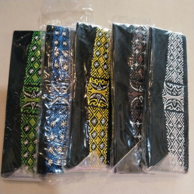 Peci Hitam Motif Pintu Aceh
