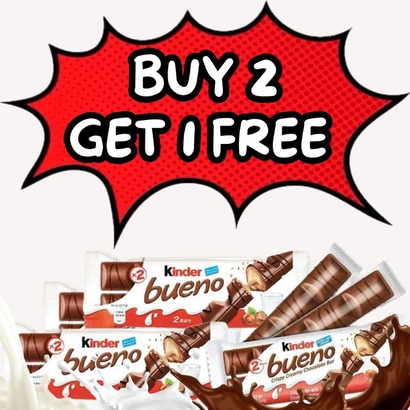 

Kinder Bueno Chocolate Bar 2p 43g