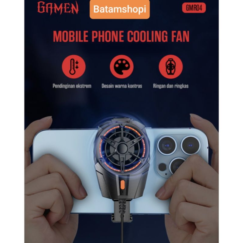 Gamen gmr04 fan cooler for gaming kipas pendingin hp original