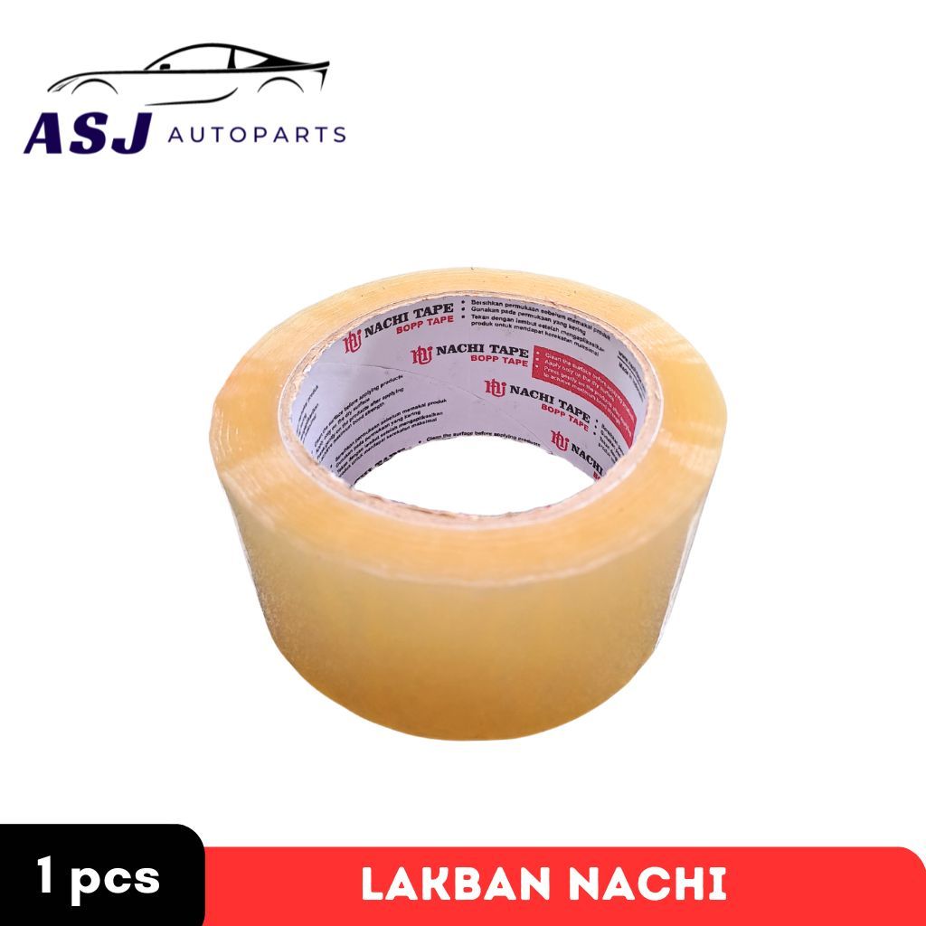 

Lakban Transparan / Selotip Besar / OPP Packing Tape 48 mm (2 inch/inci) X 90 yard NACHI