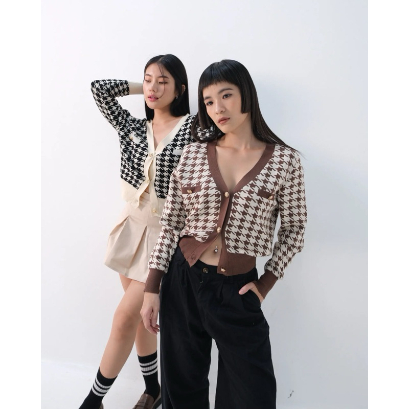 Miu Cropped Knit Cardigan