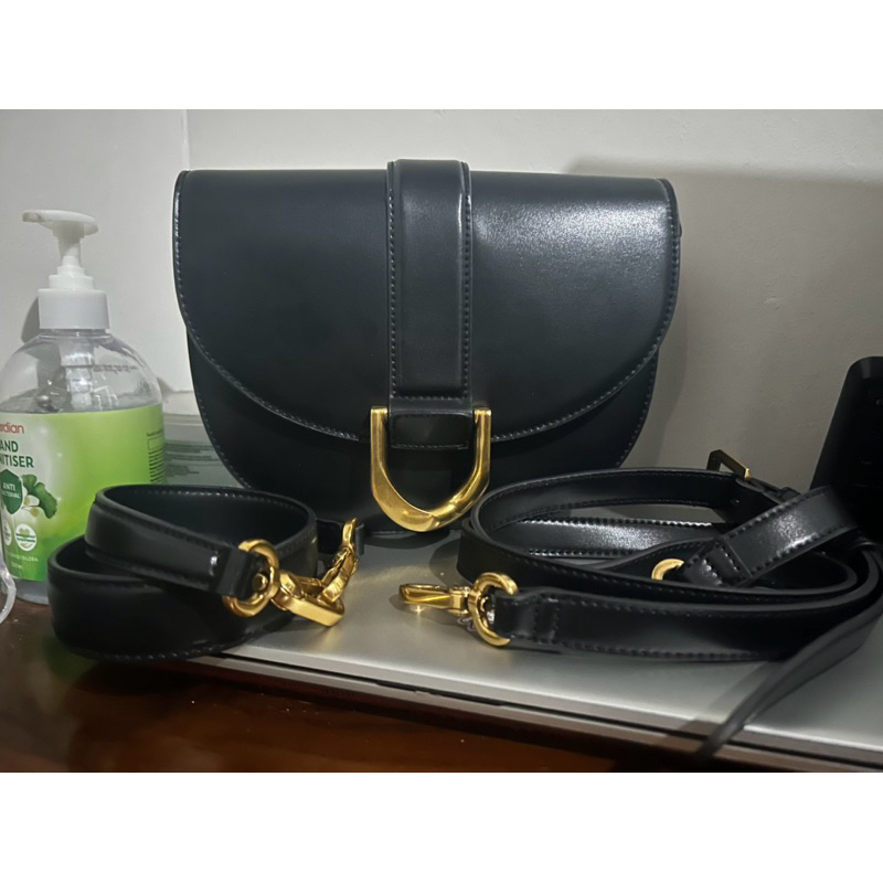 Charles and Keith Gabine bag black medium