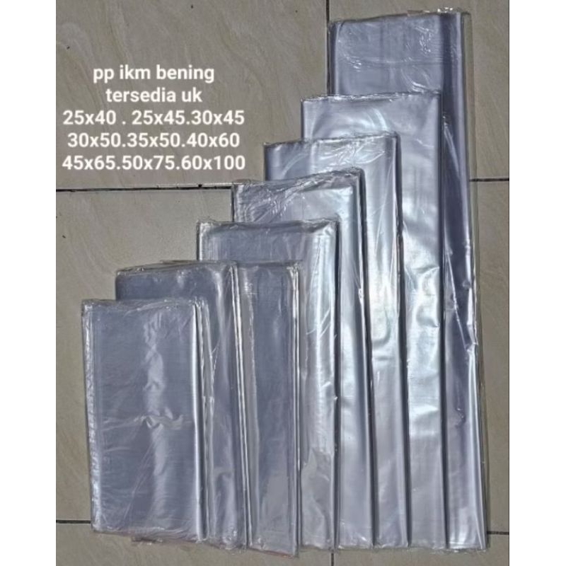 Plastik PP Loundry PP Bening Laundry 25x40 25x45 30x45 30x50 35x50 l plastik laundry l plastik benin