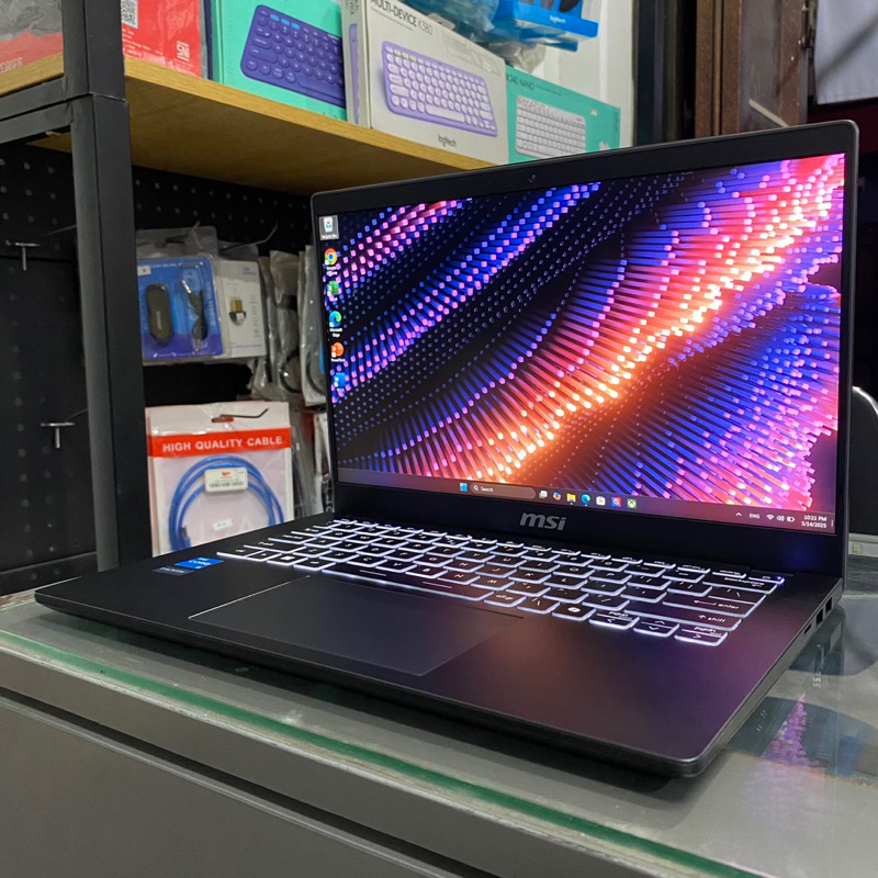 MSI Modern 14 Intel i3 1215U RAM 8 GB SSD 256 GB FHD IPS Ultrabook Laptop Second Murah Normal