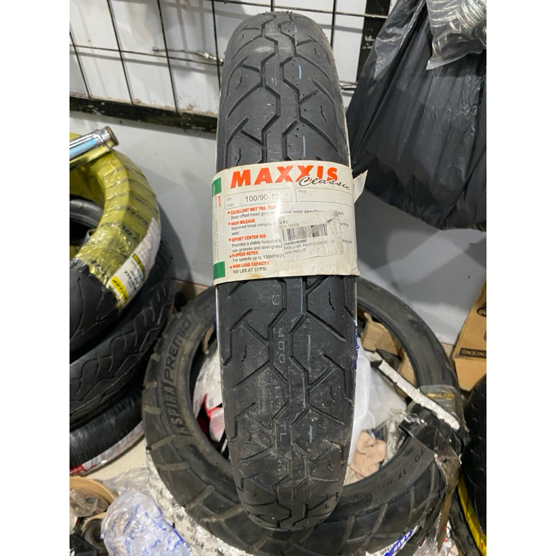 PROMO BAN MAXXIS CLASSIC UKURAN 100/90-19 TUBELESS NEW OLD STOK COCOK BUAT MOTOR CUSTOM DLL RING19