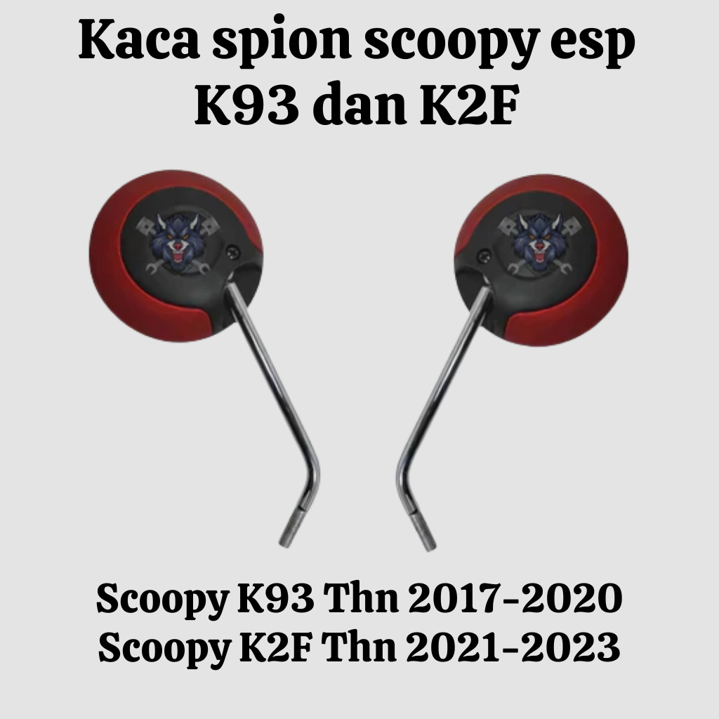 Kaca spion set kanan kiri Scoopy fi esp new LED K2F 2021 2022 pnp scoopy fi esp k93 donat 2017 2019 