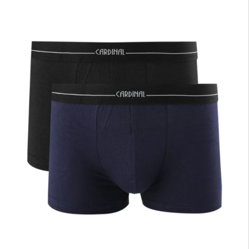 Celana Dalam Boxer  Cardinal Pria Trunk VDADLF0015L 01A Hitam Navy Original