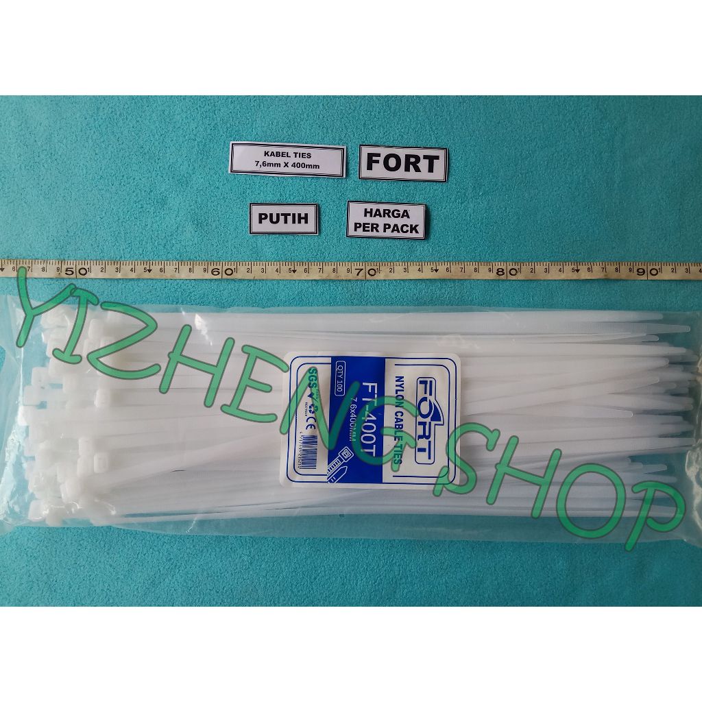 

Kabel Ties 7,6 X 400MM PUTIH FORT HARGA 1 PACK