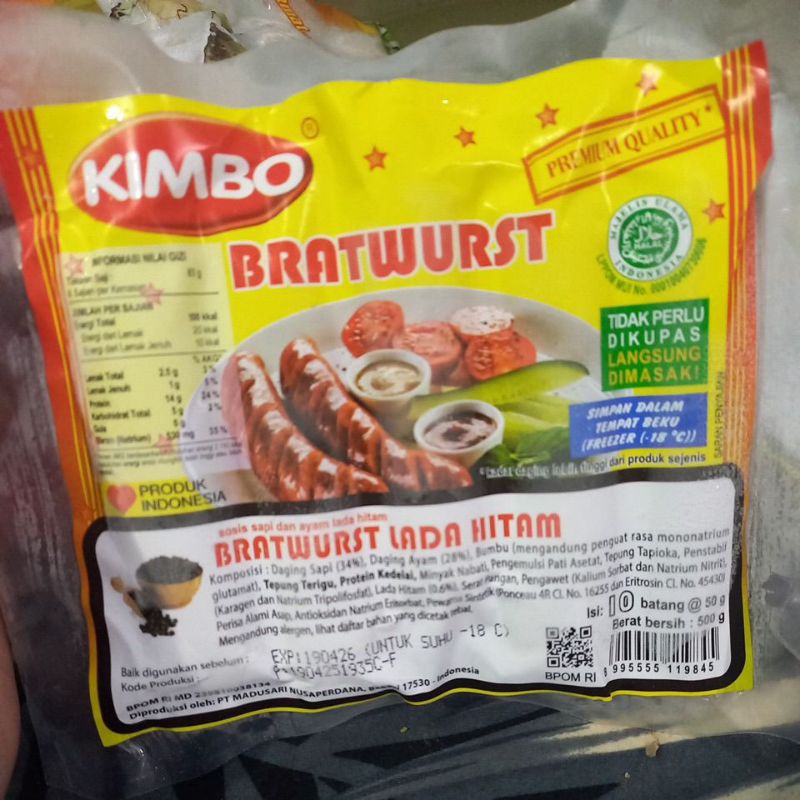 

sosis kimbo rasa lada hitam