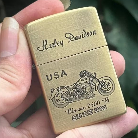 ZIPPO USA ORI GOLD BRUSH HURLY UKIR BEST QUALITY