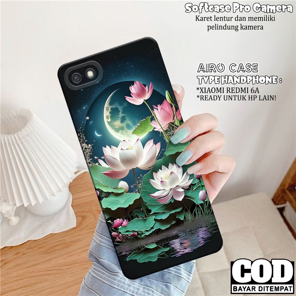 Case XIAOMI REDMI 6A Terbaru - Softcase XIAOMI REDMI 6A - Fashion Case BUNGA - Casing XIAOMI REDMI 6
