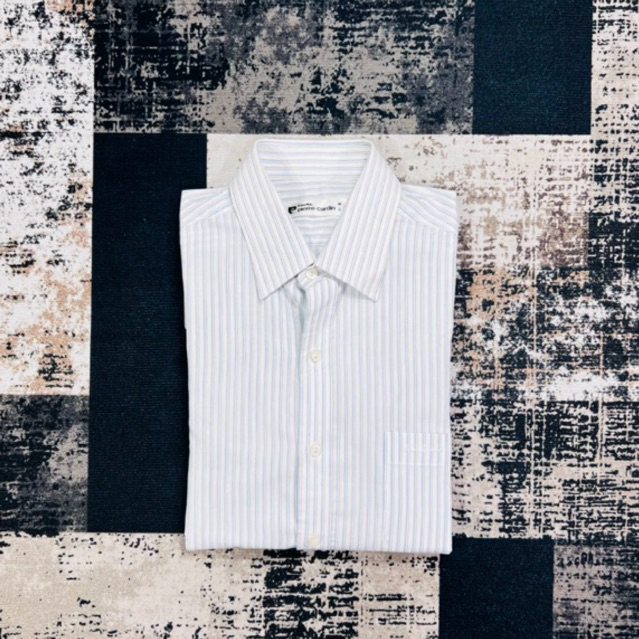 Kemeja Pendek Pria Garis Garis Casual Kantor