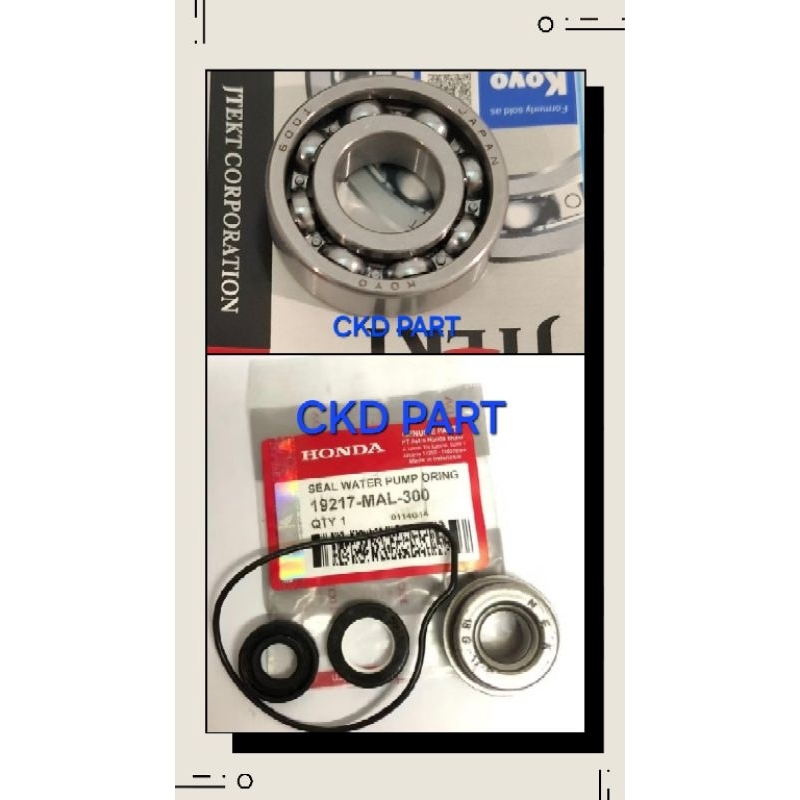 PAKET SEAL WATER PUMP VARIO OLD BEARING 6901 KOYO CM SEAL WATER PUMP 1 SET ORIGINAL