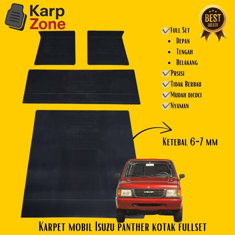 karpet Mobil Isuzu Panther Full Set Alas Kaki Matras Mobil Isuzu Panther