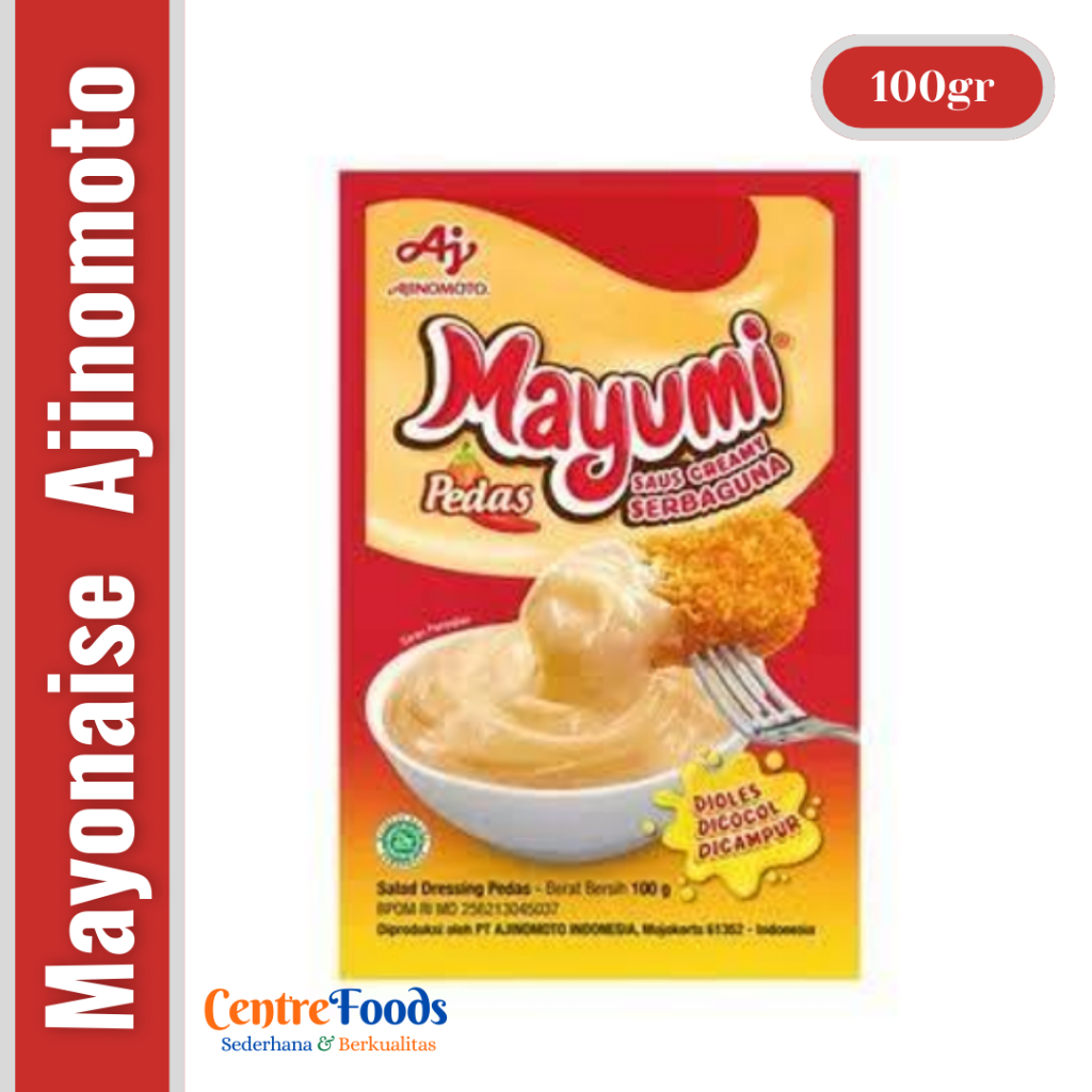 

Mayonaise Pedas Saus Cream Serbaguna - Mayonais MAYUMI AJINOMOTO | 100gr [ Harga Per BKS ]