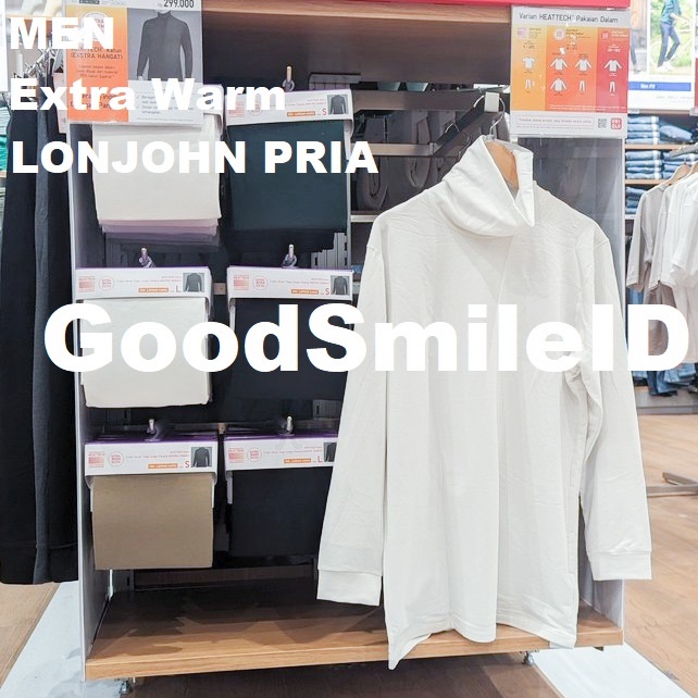 KODE O37Z NEW 224 MEN HEATTECH EXTRA WARM  ULTRA WARM Katun TShirt Turtleneck Kerah Tinggi Ekstra Ha