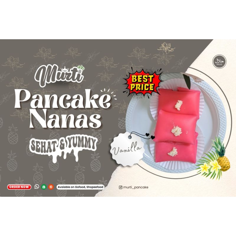 

Pancake Rasa Vanila - Pancake Durian Premium - Pancake Nanas/Isi 5 Pcs Kualitas Premium