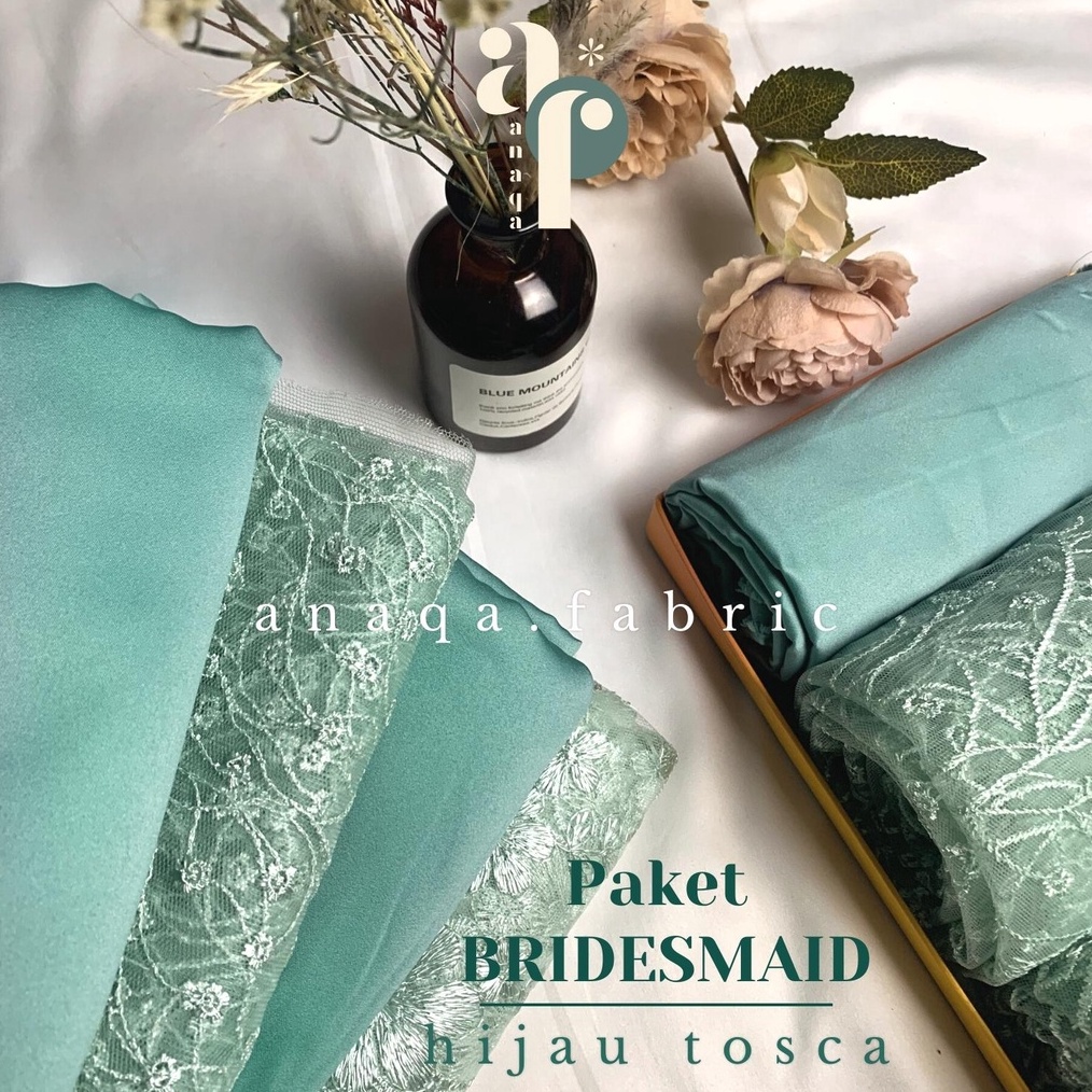 KODE L16W Paket Kain BRIDESMAID PREMIUM  Lamaran  Seragaman Keluarga  Wisuda Lengkap Satin Kebaya Br