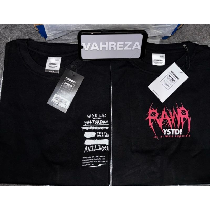 2pcs TSHIRT YESTERDAY.CO (size XL & L)