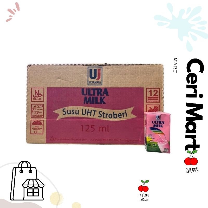 

*ceeri mart* susu ultramilk 125ml 40pcs 1 karton susu ultramilk
