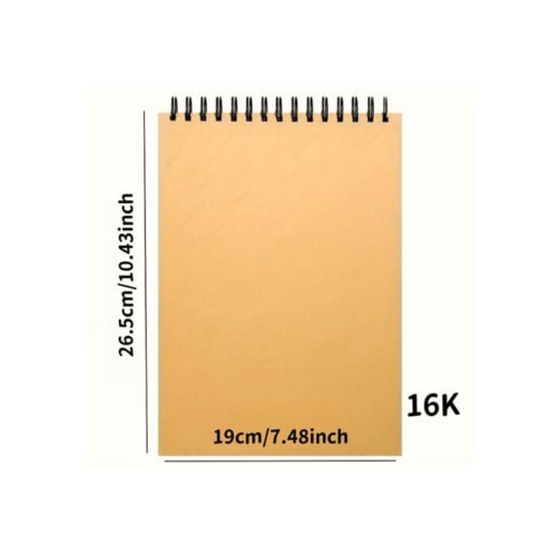 

Sketchbook Watercolor A5 Buku Gambar Vertikal 40 Halaman Jilid Spiral Watercolor book
