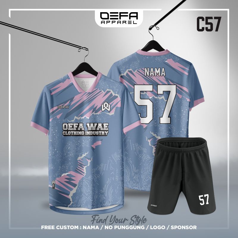 Jersey futsal terbaru / jersey futsal custom nama + no punggung / baju bola custom full printingJers