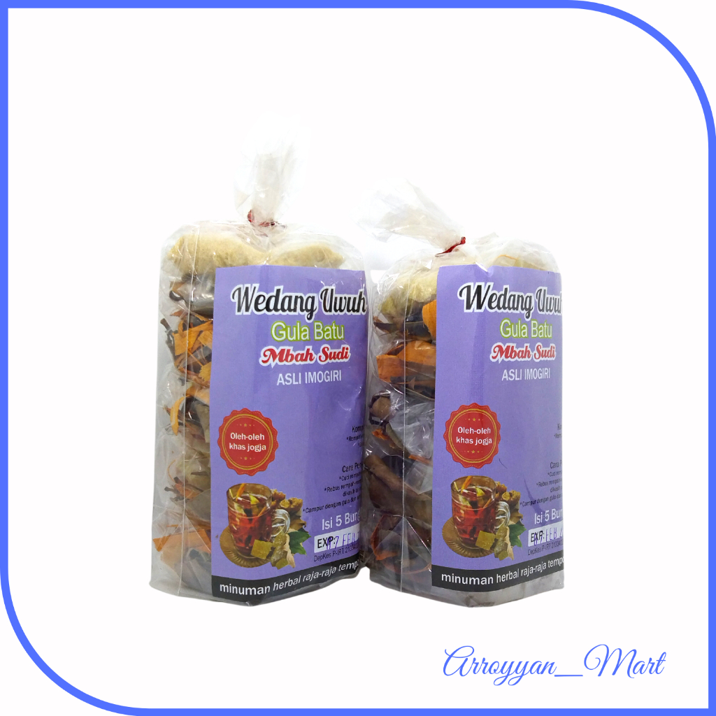 

Wedang uwuh gula batu Original khas jogja Mbah Sudi 5 Sachet