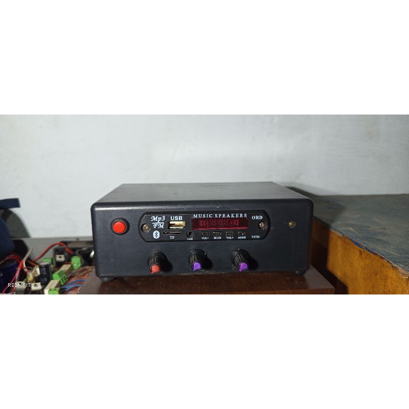 Amplifier 12v DC bluetooth rakitan