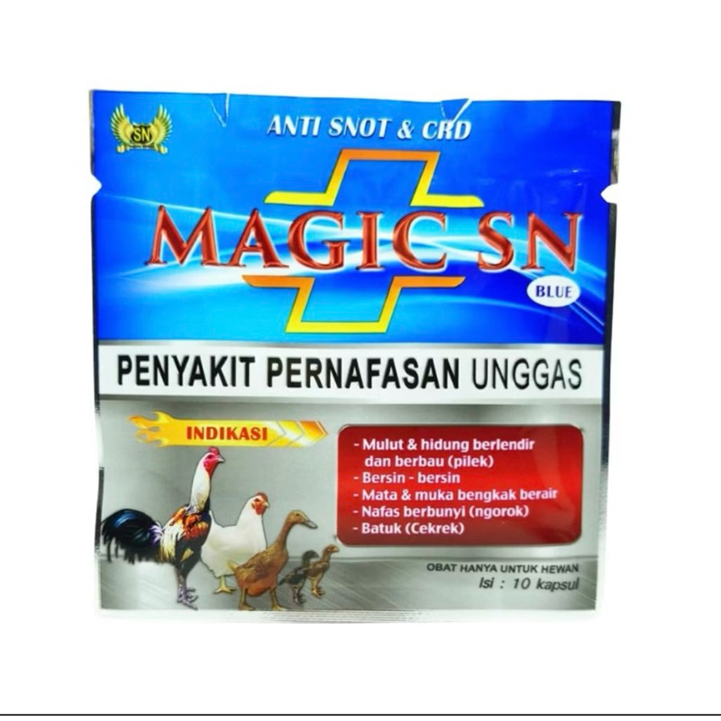 magic sn blue obat jamu ayam penyakit pernafasan unggas