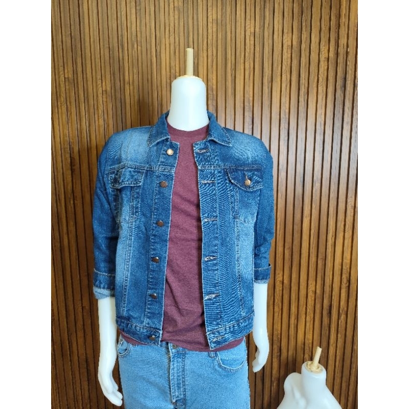 jacket jeans pria -second