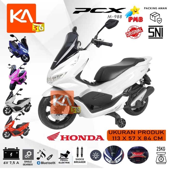 Motor Aki Anak Honda PCX PMB 988 M988 Motor Mainan Anak Murah