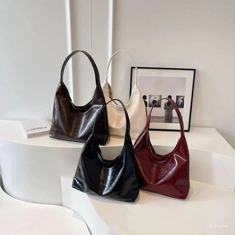 Tas Totebag Kuliah Wanita Estetik Muat Laptop Sintetis Leather Premium / Totebag Wanita