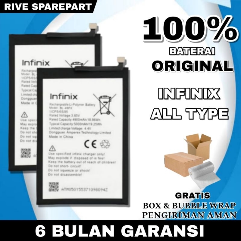 BATERAI BATRAI BATTERY BATU BATRE INFINIX HOT 5 6 7 8 9 9 PLAY 10 10 PLAY 10S 11 11 PLAY 12 12 PLAY
