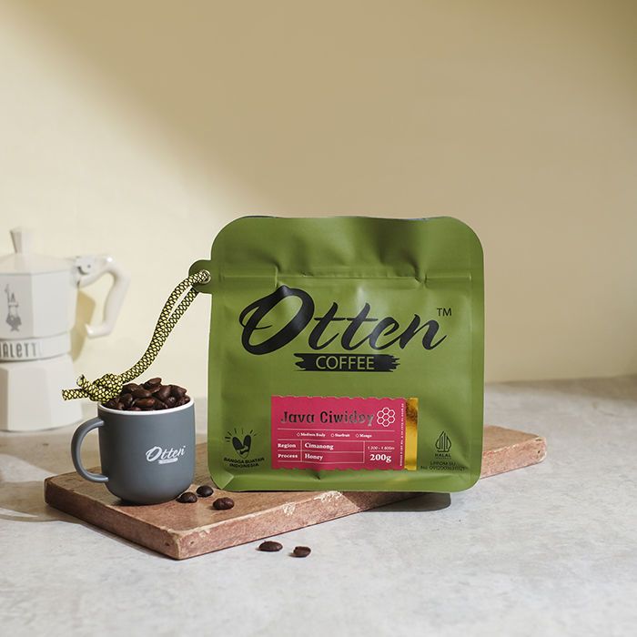 

Kopi Arabica Java Ciwidey Honey Process 200g - Biji / Bubuk Kopi Otten Coffee