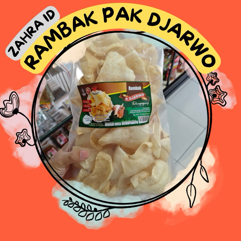 

(BANYAK VARIAN) 100GR / 250GR RAMBAK PAK DJARWO KULIT SAPI SEGAR ASLI TULUNGAGUNG