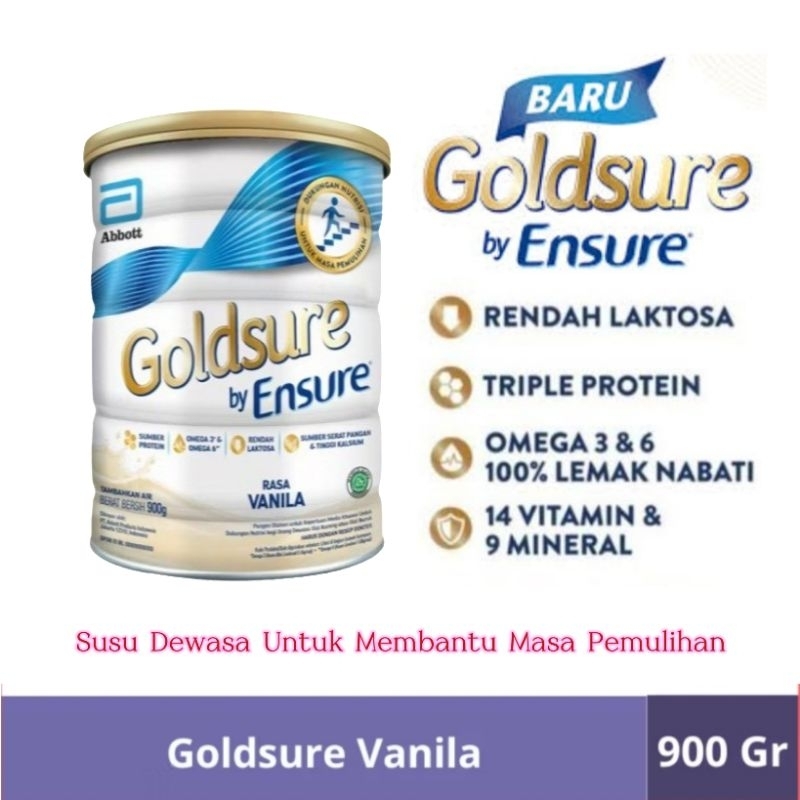 

Goldsure By Ensure 900gr /Susu Dewasa/ Susu Untuk Mendukung Masa Pemulihan