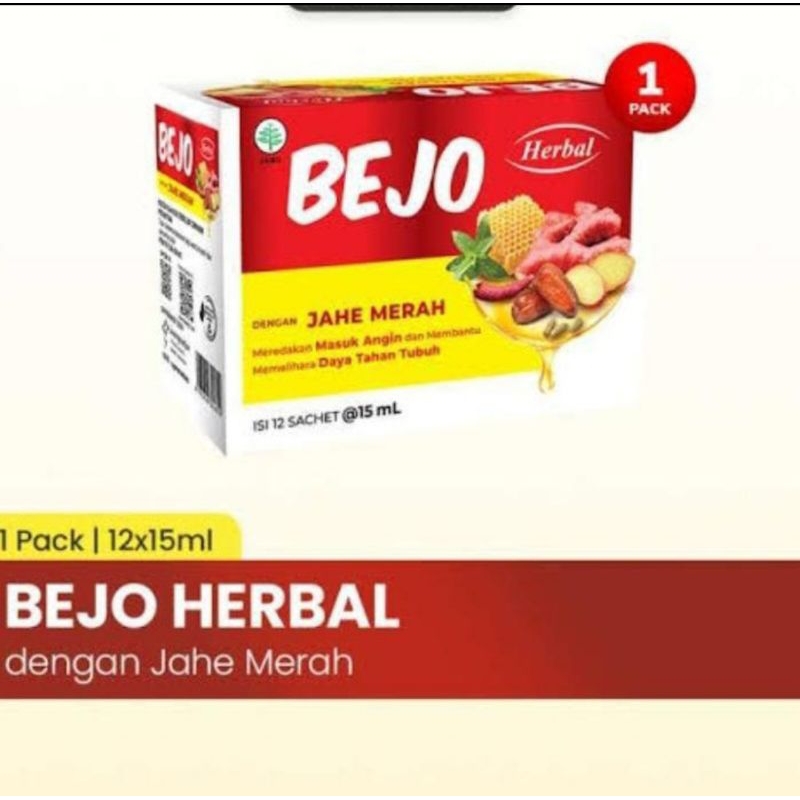 

Bejo jahe merah isi 12 sachet Mengobati masuk angin