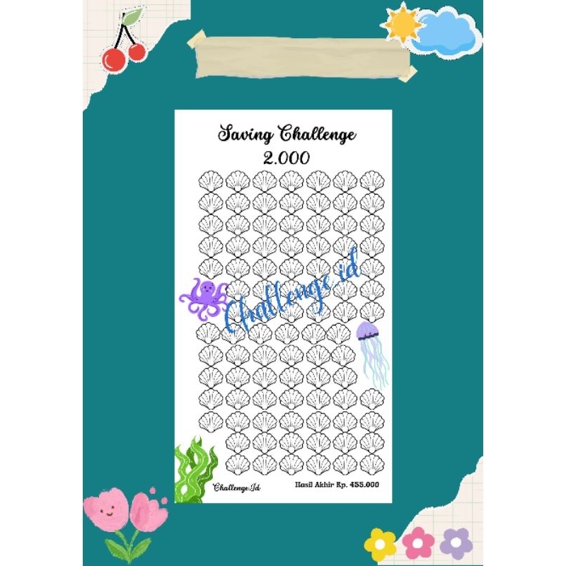 

Isi Binder A6 Saving Challenge