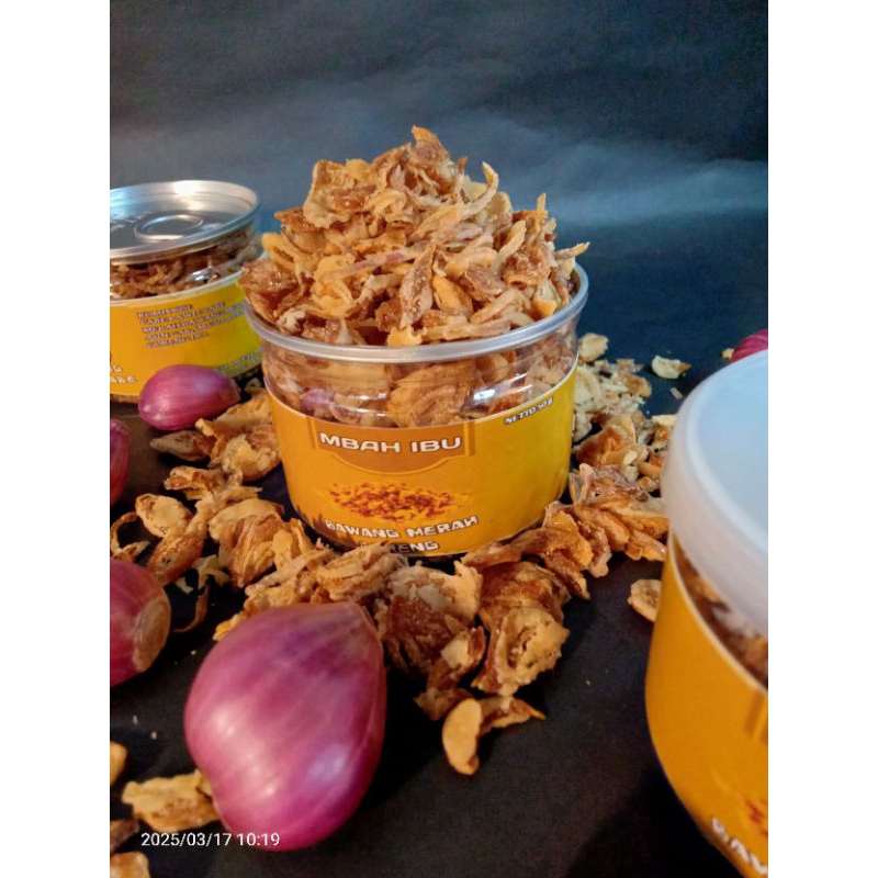 

bawanggorengmbahibu(150g)/bawanggoreng/bawanggorengasli/bawanggorengmurah/bawanggorengpremium/bawanggorengtanpatepung/bawanggorengoriginaltanpatepung