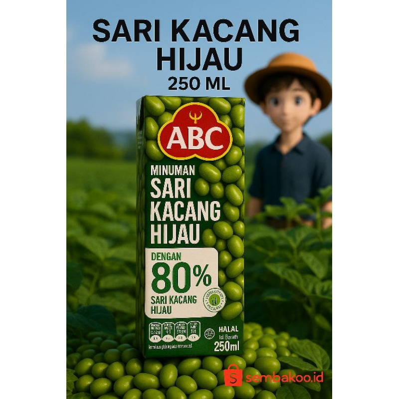 

[ORIGINAL] ABC Sari Kacang Hijau 250 ML – Minuman Sehat 80% Ekstrak Alami | Kaya Serat & Halal