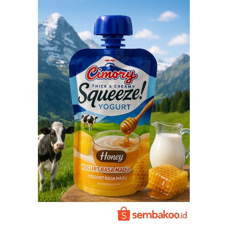 

Cimory Squeeze Yogurt 120gr | Yogurt Squeeze Praktis & Lezat | Snack Sehat Anak & Dewasa